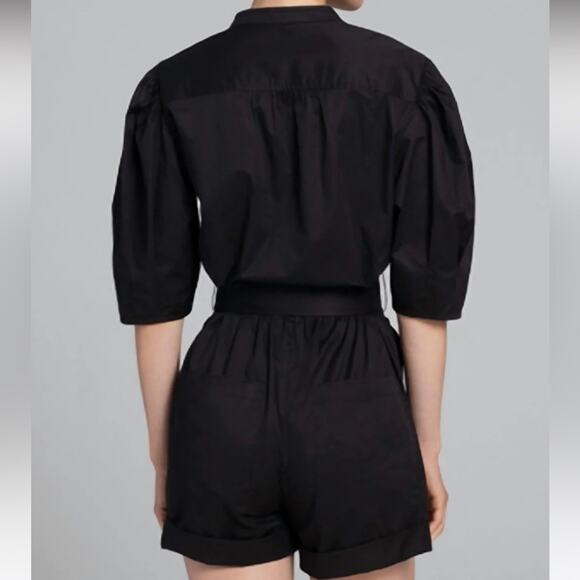 A.L.C. Black Erika Romper Sz 2 - Picture 3 of 11